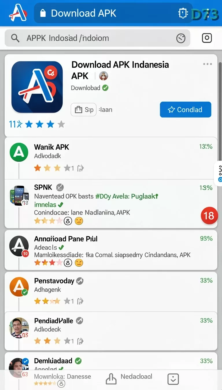 Cuplikan layar DV188 — aktivitas