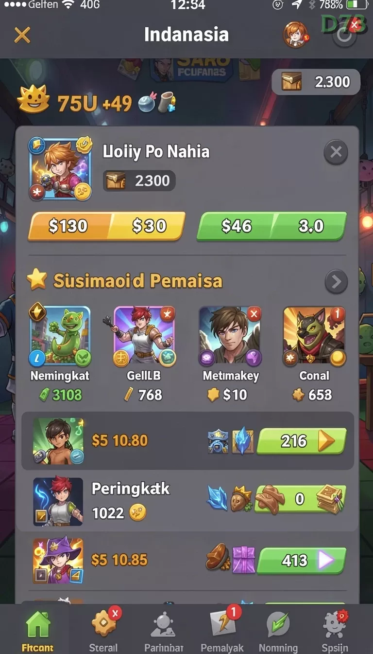 Cuplikan layar POS4D — pengaturan akun