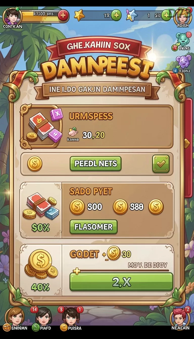 Cuplikan layar POS4D — menu navigasi