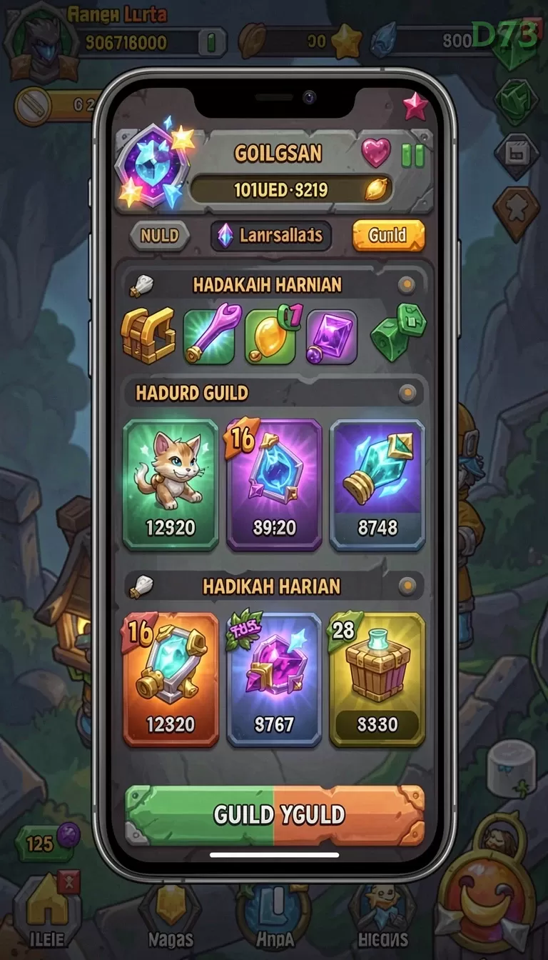 Cuplikan layar DV188 — menu navigasi