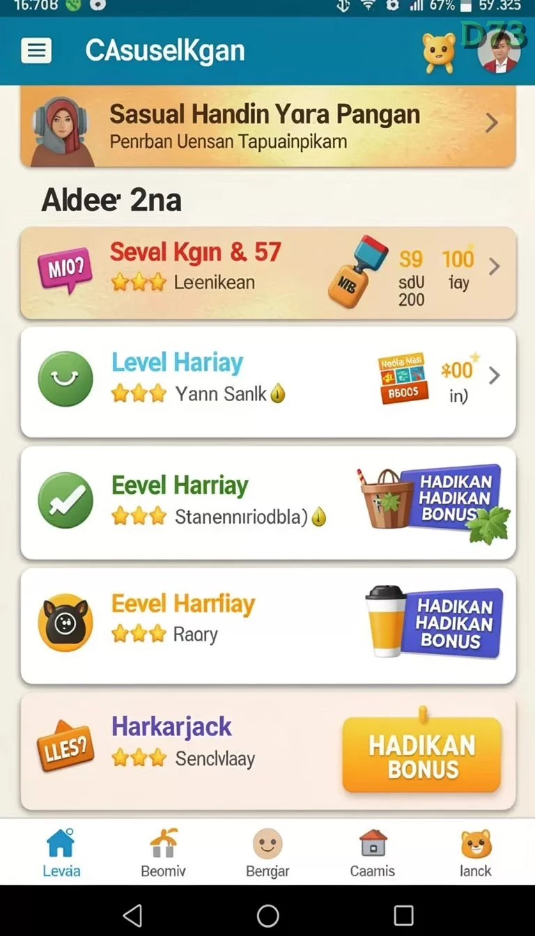 Cuplikan layar MPO500 — halaman utama
