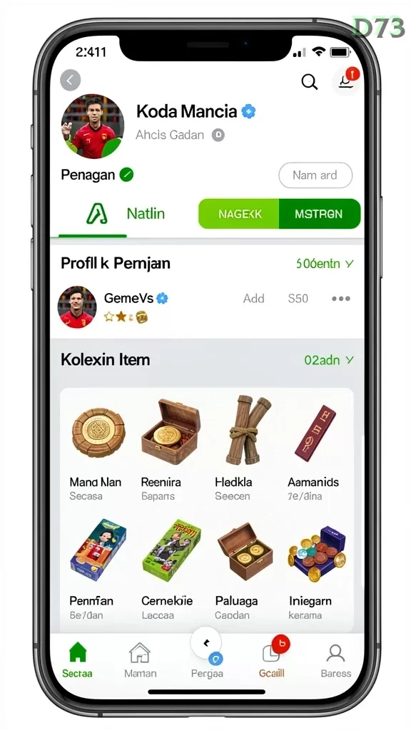 Cuplikan layar NUSABET — aktivitas